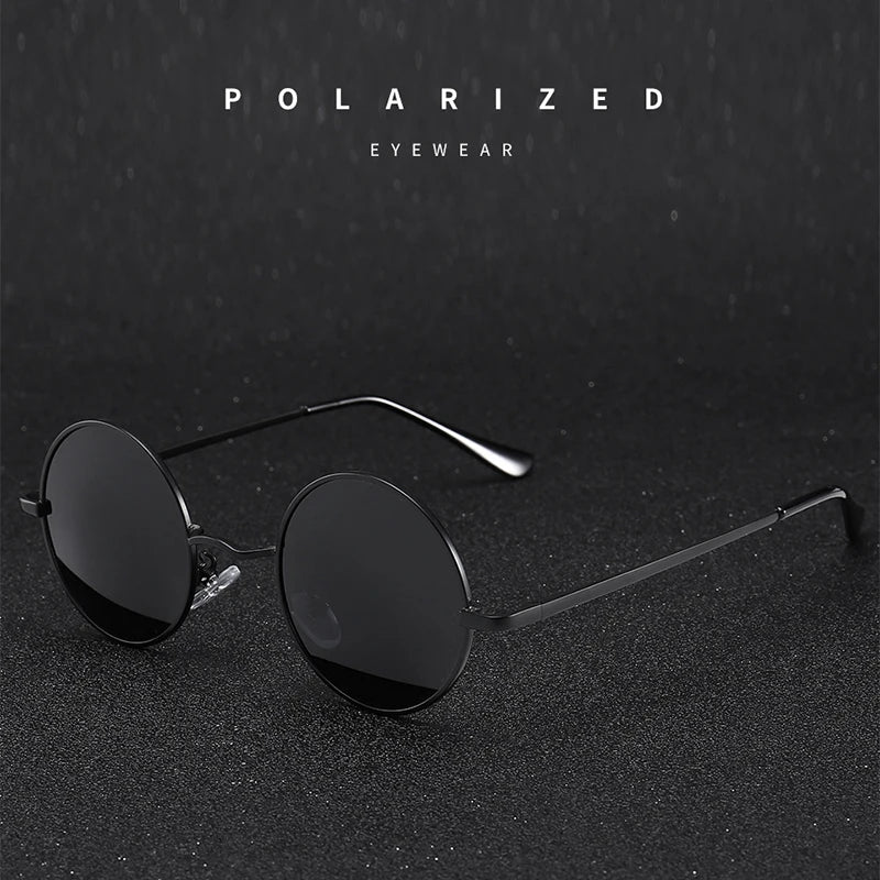 Ambesa Retro Round Polarized Sunglasses – UV400 Vintage Style