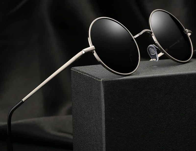 Ambesa Retro Round Polarized Sunglasses – UV400 Vintage Style