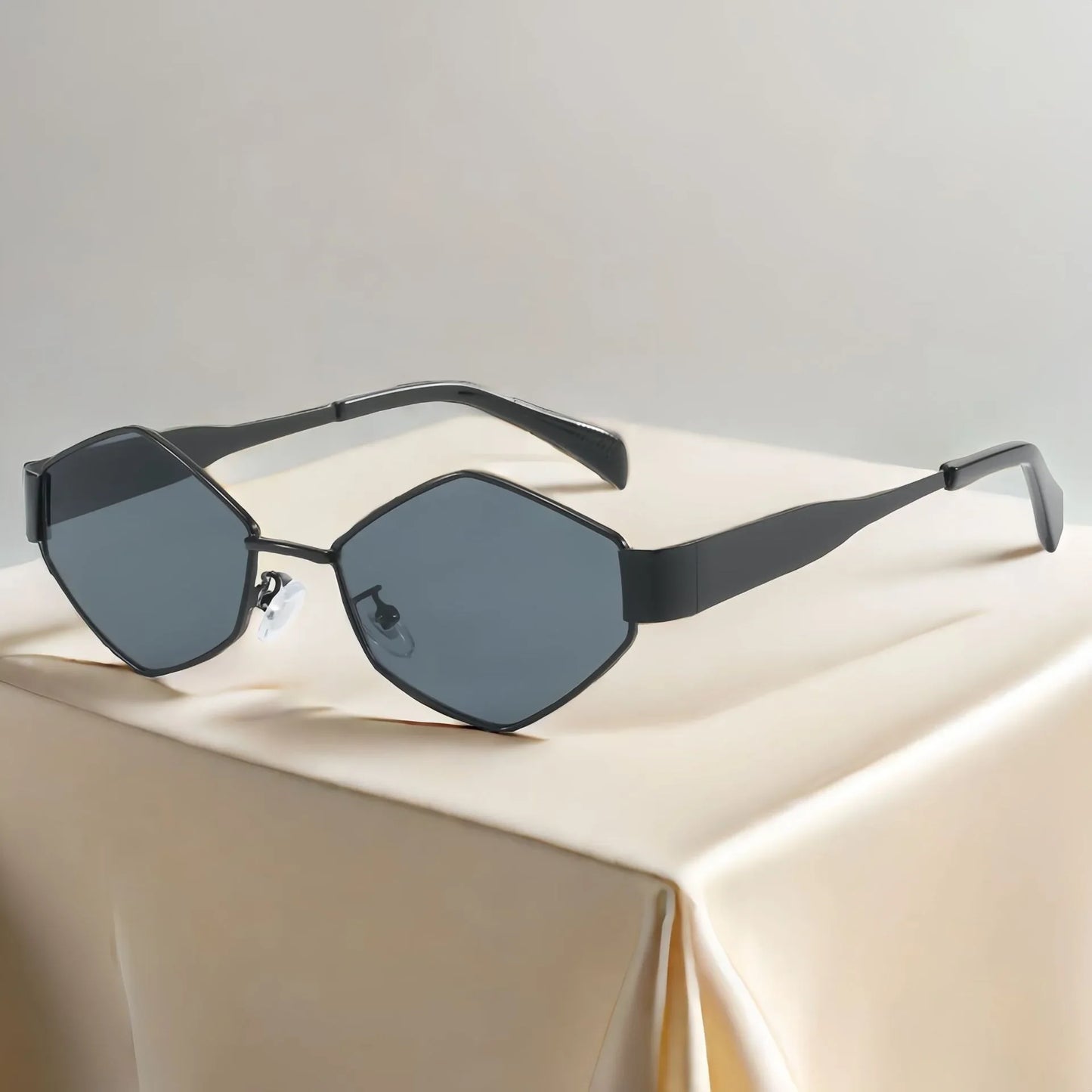 Ambesa Hexagon Luxury Sunglasses – Vintage Polygon Design | Unisex