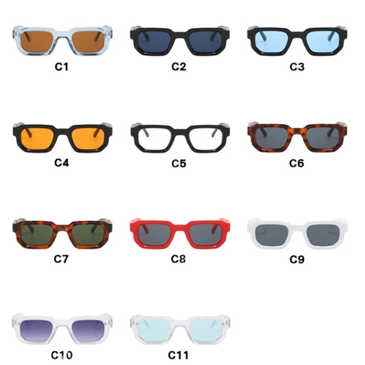 Ambesa Retro Vintage Square Sunglasses – UV400 Protection | Unisex