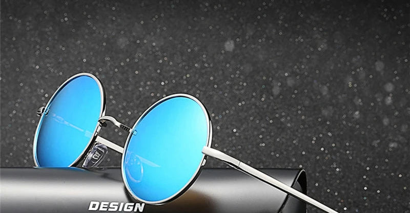 Ambesa Retro Round Polarized Sunglasses – UV400 Vintage Style