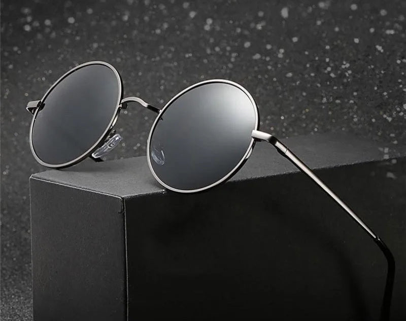 Ambesa Retro Round Polarized Sunglasses – UV400 Vintage Style
